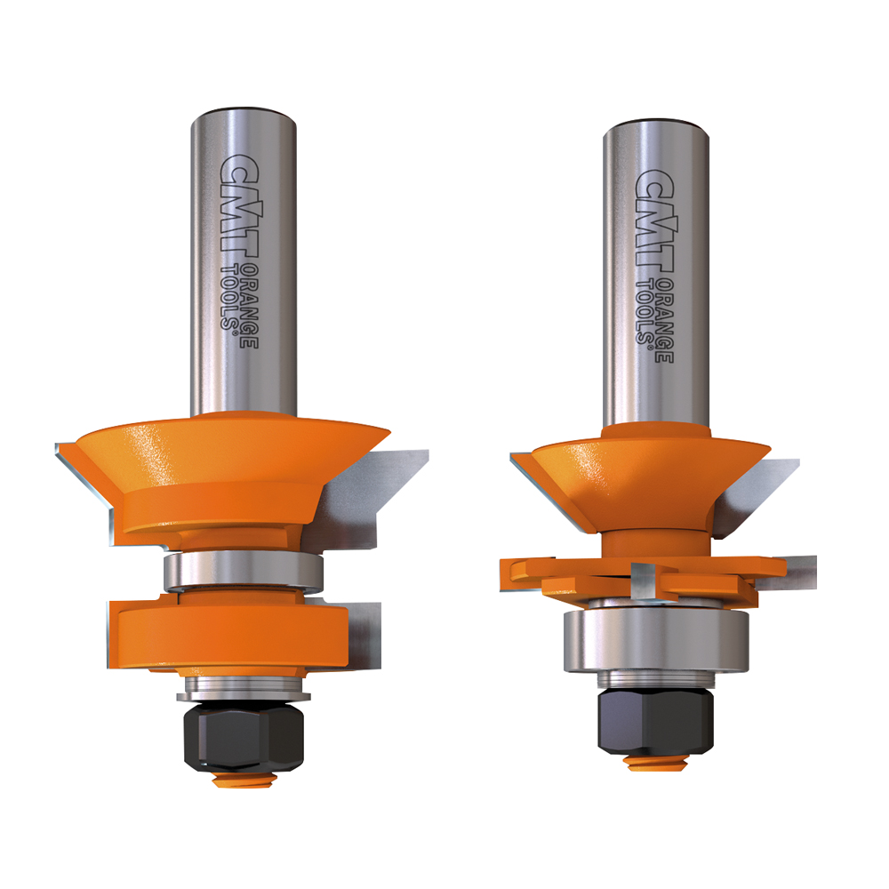 V-Tongue &amp; groove router bit set