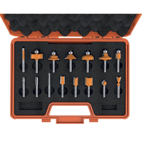 15 piece router bit sets