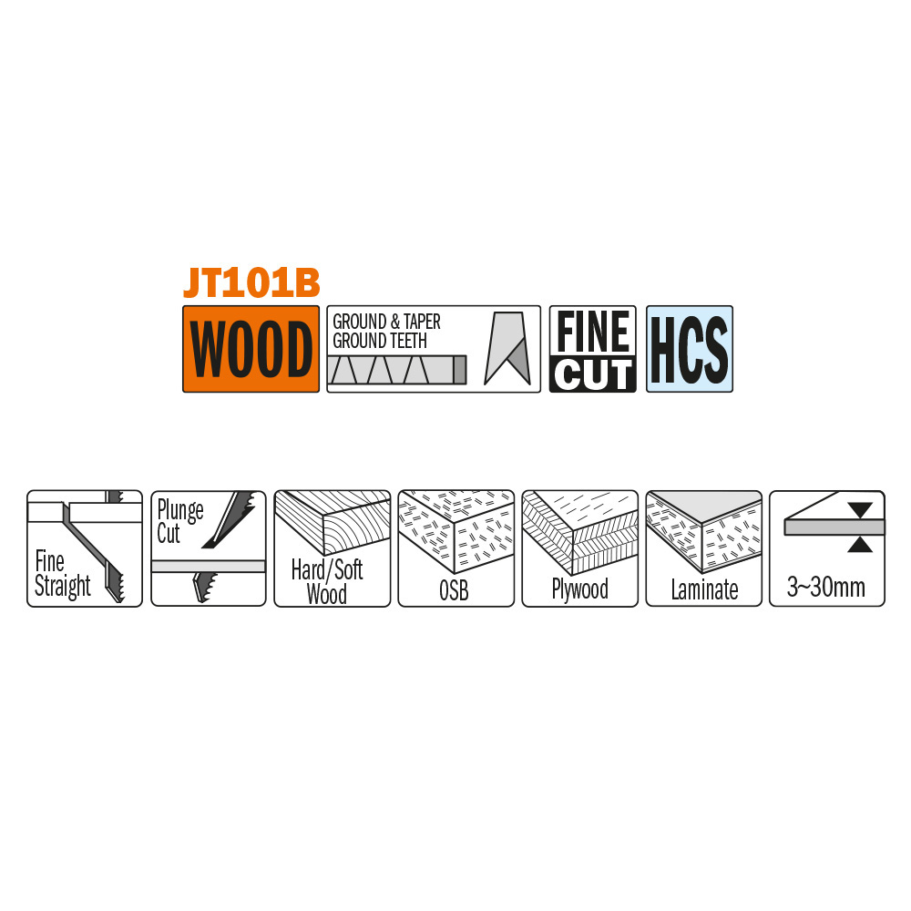 Fine straight cuts on hard/softwood, plywood