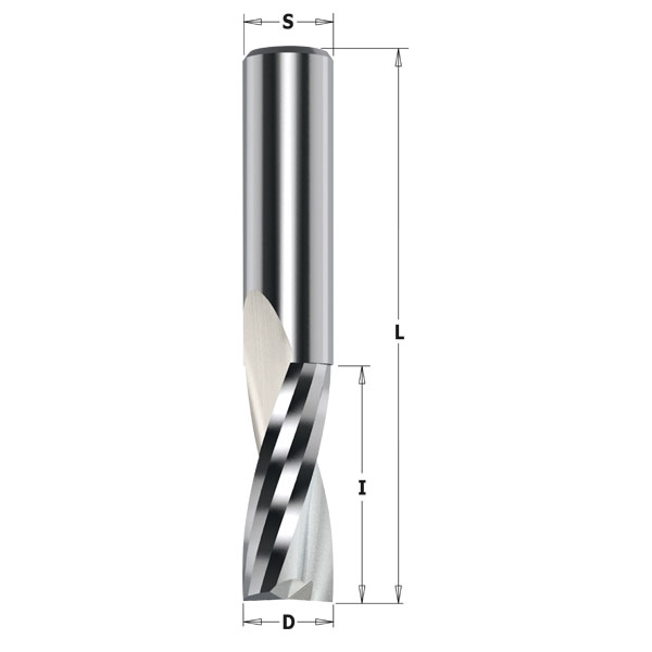 Solid carbide upcut spiral bits