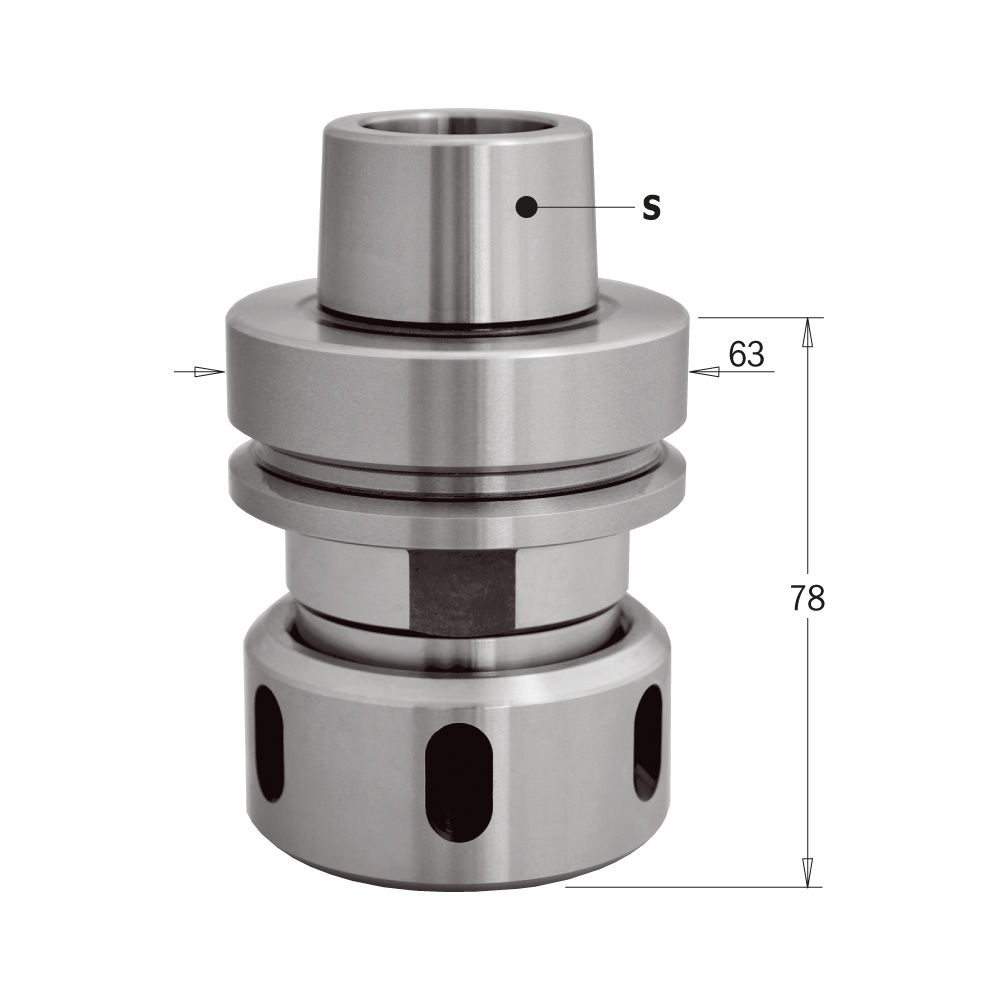 HSK-63F Chucks for “EOC25” Precision Collet “DIN6388”