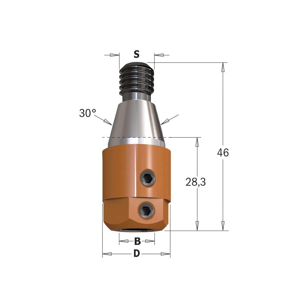 Adaptors M10/30°