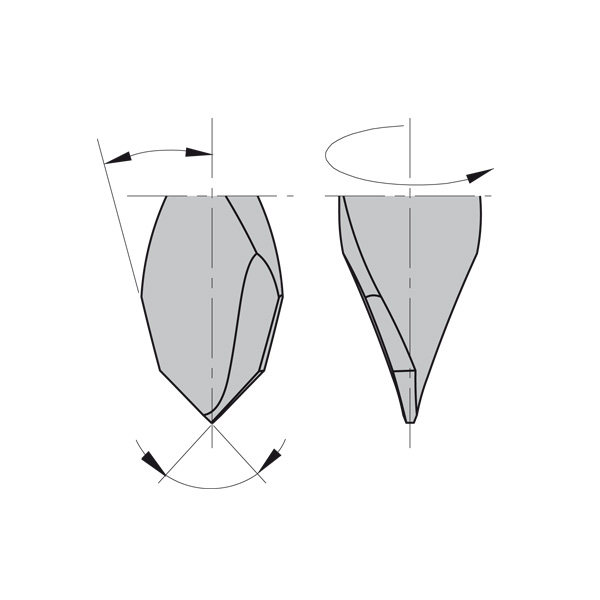 Dowel drills for through holes