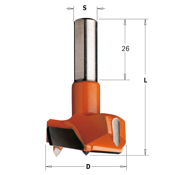 Hinge boring bits