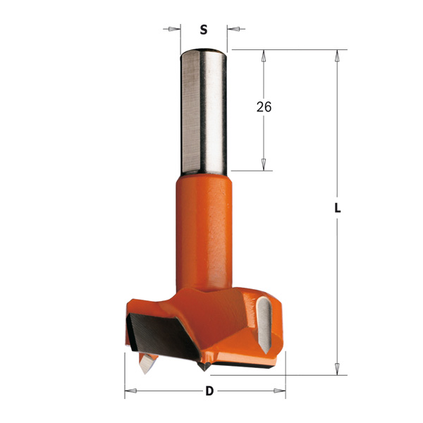 Hinge boring bits