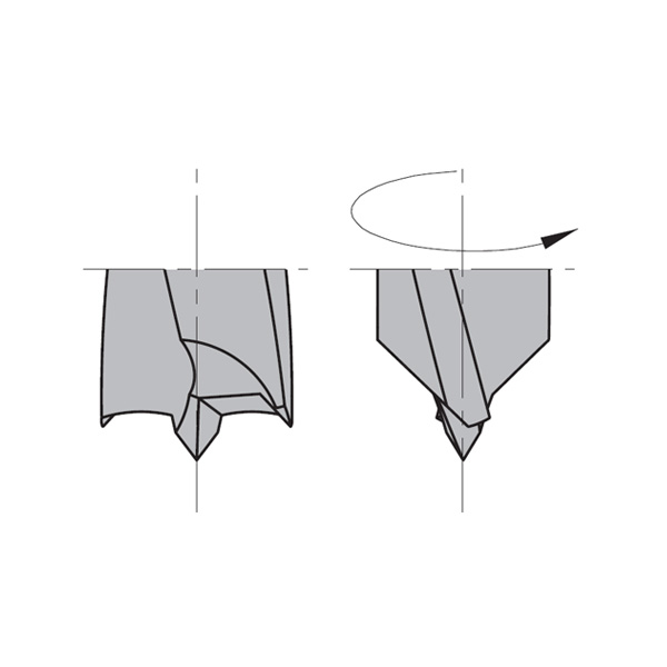 Dowel drills with countersink