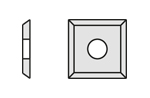 Standard indexable knives - 4 cutting edges