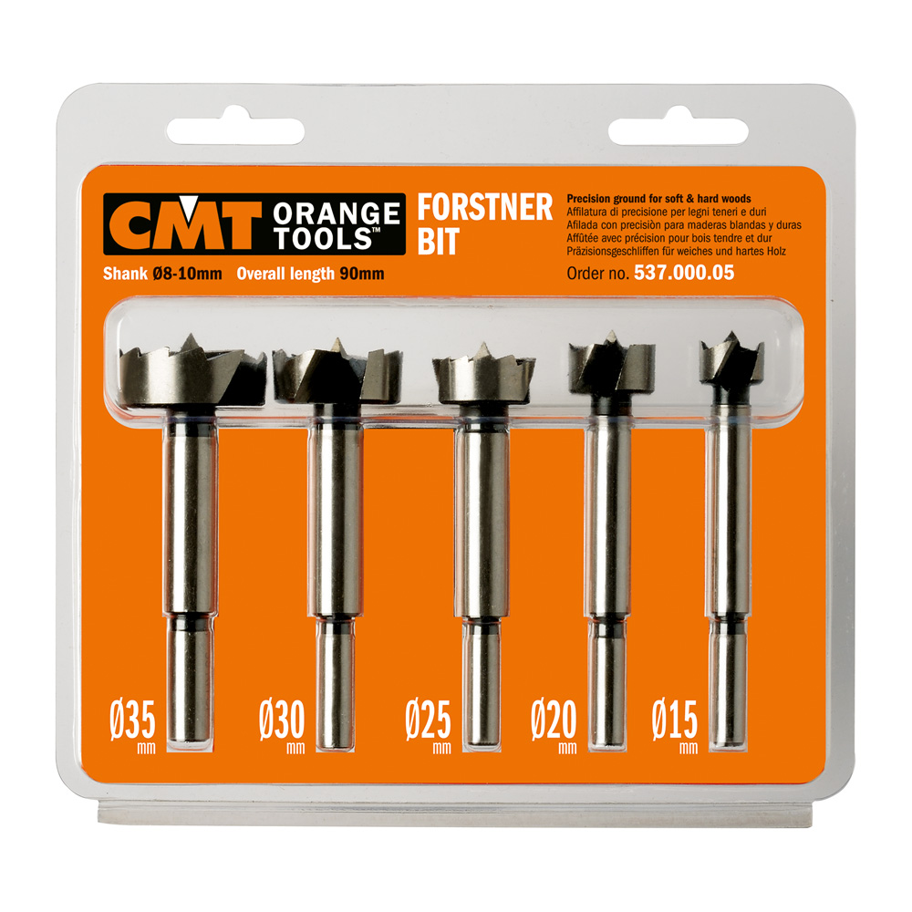 5 piece Forstner bit set