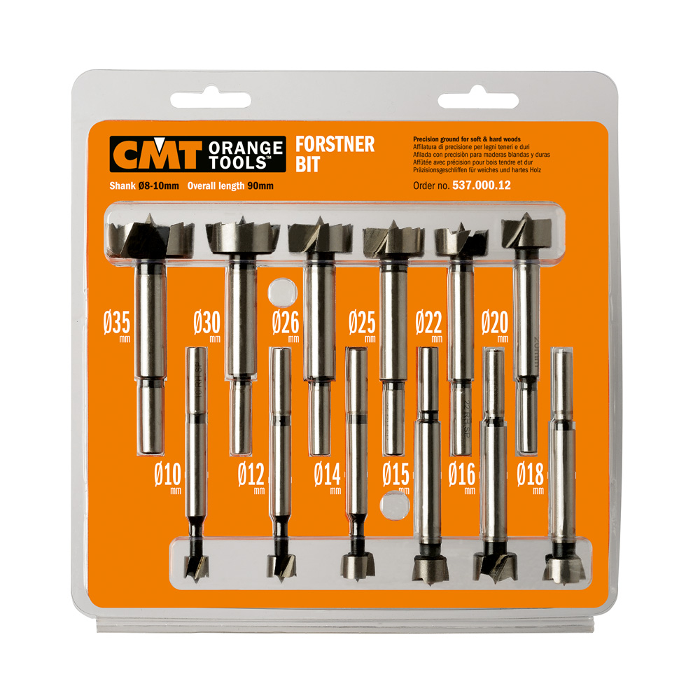 12 piece Forstner bit set