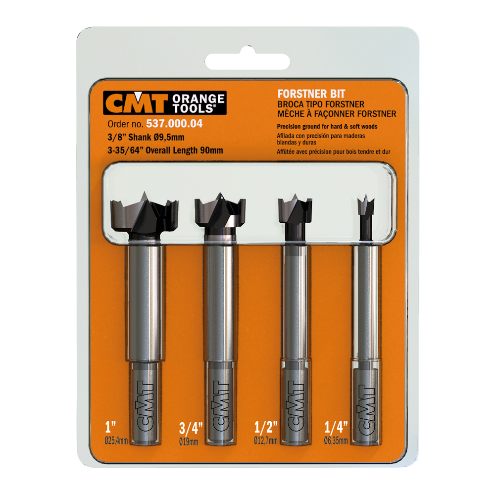 4 piece Forstner bit set