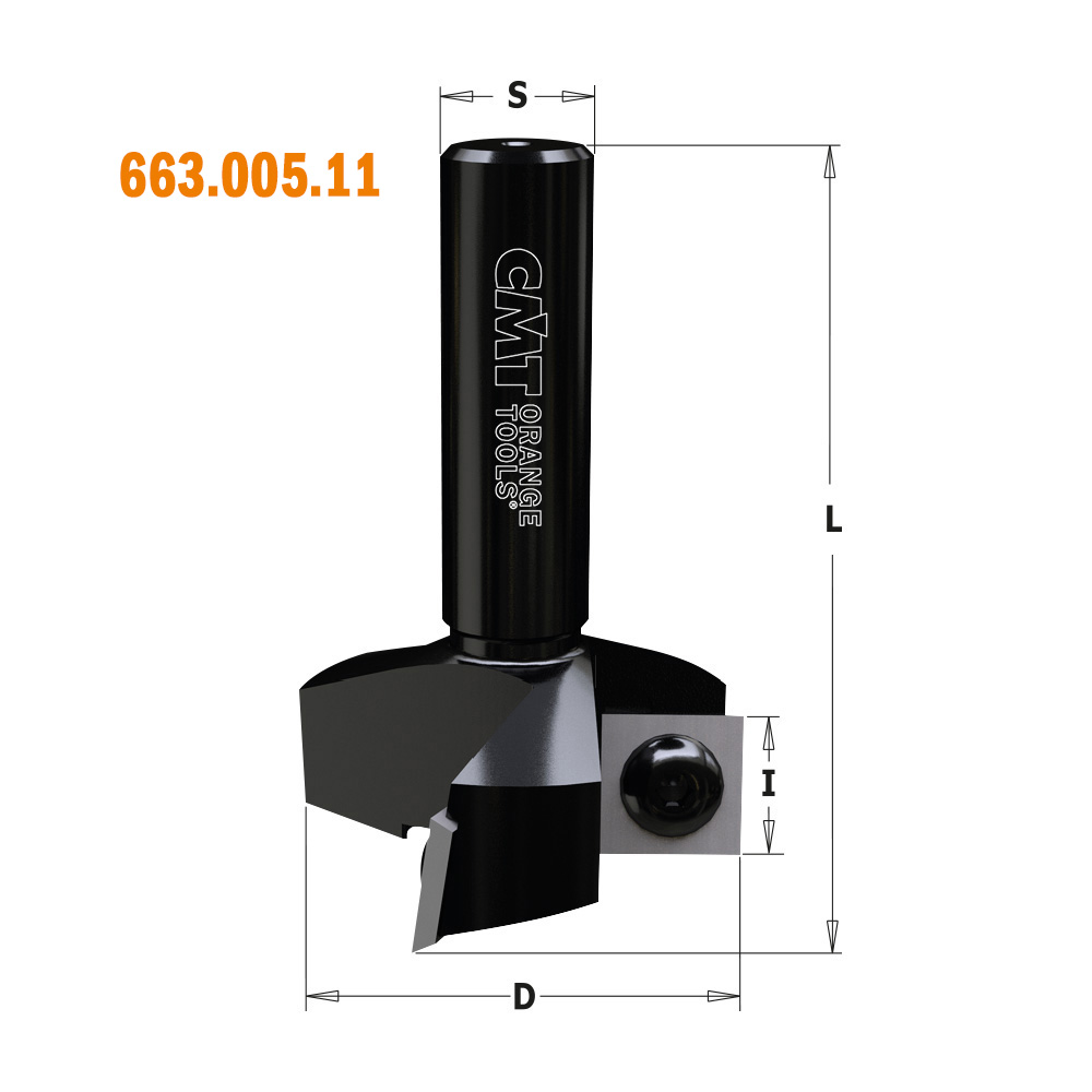 Spoilboard surfacing router cutters with insert knives