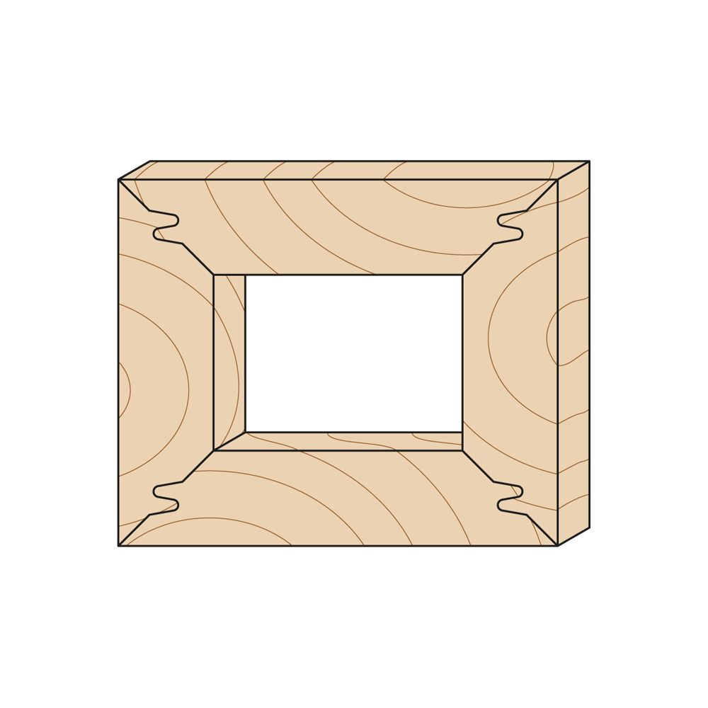 45° lock miter cutter heads